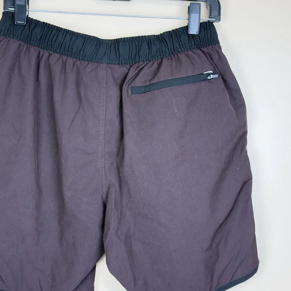 Vuori Brown Hybrid Shorts Swim Gym Outdoor Activewear Performance Men’s Size S